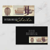 Winkel voor meubelen voor interieurontwerper visitekaartje (Voorkant / Achterkant)