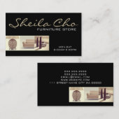 Winkel voor meubelen voor interieurontwerper visitekaartje (Voorkant / Achterkant)