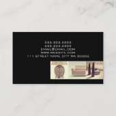 Winkel voor meubelen voor interieurontwerper visitekaartje (Achterkant)