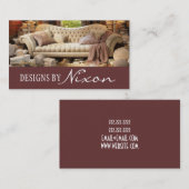 Winkel voor meubelen voor interieurontwerper visitekaartje (Voorkant / Achterkant)