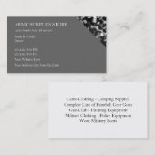 Winkel voor overschotten in het leger visitekaartje (Voorkant / Achterkant)