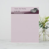 Winkel voor reparatie van auto's briefhoofd (Staand voorkant)