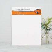 Winkel voor reparatie van auto's briefhoofd sjabloon (Staand voorkant)