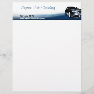 Winkel voor reparatie van auto's custom briefhoofd