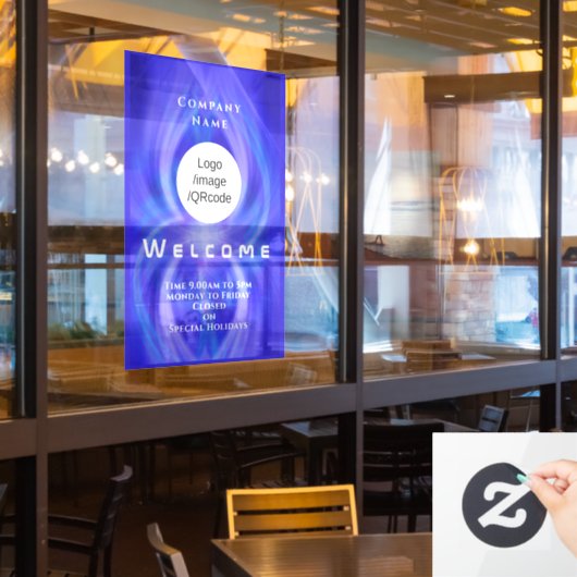 Winkel Welkom Logo Marine Raamsticker (Restaurant Raam)