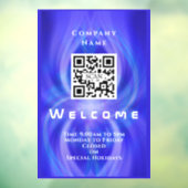 Winkel Welkom QR-code Marine  Raamsticker (Vel 3)