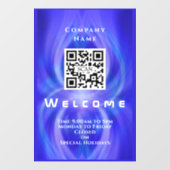 Winkel Welkom QR-code Marine  Raamsticker (Vel)