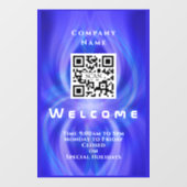 Winkel Welkom QRcode Marine Raamsticker (Vel)