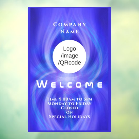 Winkel Welkomstlogo Marine  Raamsticker (Vel 3)