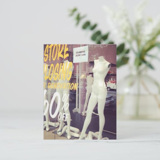 Winkelafsluiter Mannequins New York City NYC Briefkaart (Staand voorkant)