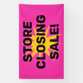 Winkelbanner voor sluitingsverkoop spandoek (Verticaal)