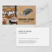 Winkelbeheer | bezorgdienst | boerenmarkt visitekaartje (Voorkant / Achterkant)