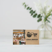 Winkelbeheer | kruidenier | boerenmarkt visitekaartje (Staand voorkant)