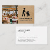 Winkelbeheer | Voedselvoorziening | Landbouwmarkt Visitekaartje (Voorkant / Achterkant)