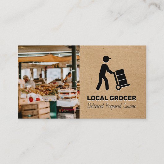 Winkelbeheer | Voedselvoorziening | Landbouwmarkt Visitekaartje (Voorkant)