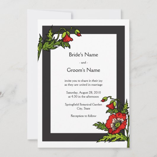 Winkelboek 5x7 Uitnodiging (Voorkant)