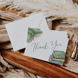 Winkelboek als nieuw hoofdstuk Baby shower Bedankkaart