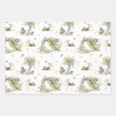 Winkelboek | Baby shower bossen Inpakpapier Vel (Voorkant)