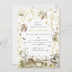 Winkelboek Baby shower bossen Kaart