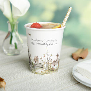 Winkelboek   Baby shower bossen Papieren Bekers