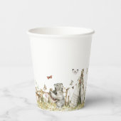 Winkelboek | Baby shower bossen Papieren Bekers (Achterkant)