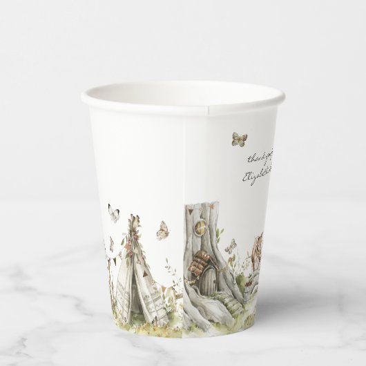 Winkelboek | Baby shower bossen Papieren Bekers (Rechts)