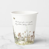 Winkelboek | Baby shower bossen Papieren Bekers (Voorkant)