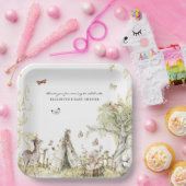 Winkelboek | Baby shower bossen Papieren Bordje (Feest)