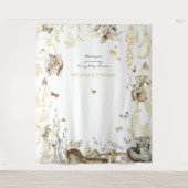 Winkelboek | Baby shower bossen Wandkleed (Voorkant)