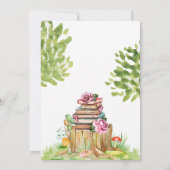 Winkelboek Baby shower Uitnodiging Nieuw Hoofdstuk (Achterkant)