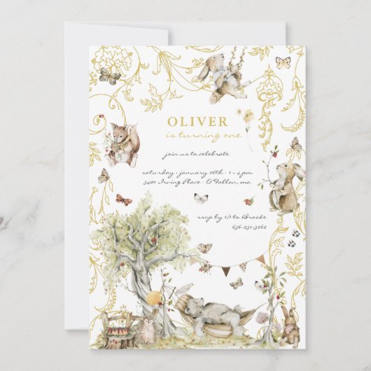 Winkelboek | Bosbouwbosgebied Birthday Kaart (Voorkant)