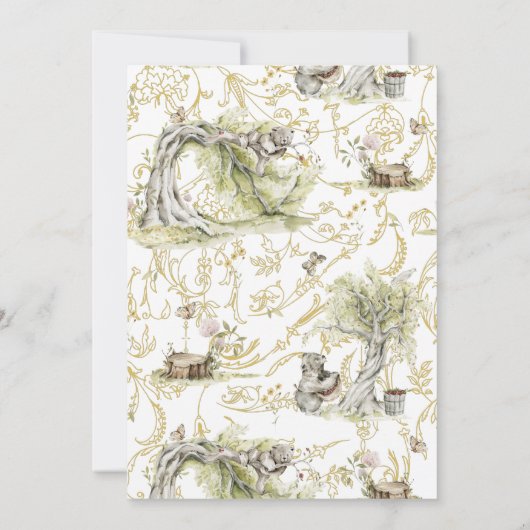 Winkelboek | Bosbouwbosgebied Birthday Kaart (Achterkant)