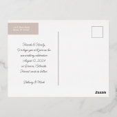 Winkelboek dat eindigt sparen de Datum Folie Uitnodiging Briefkaart (Achterkant)