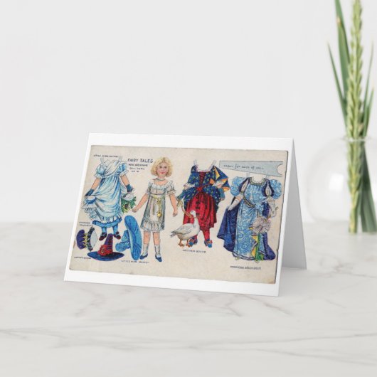 Winkelboek Doll, Wenskaart Kaart (Voorkant)