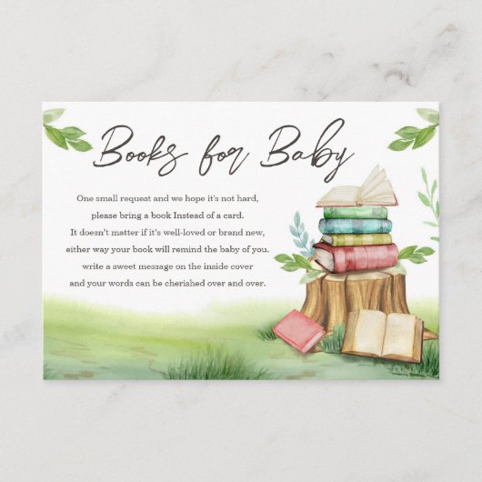 Winkelboek Nieuw Hoofdstuk Baby shower Een boek me Informatiekaartje (Voorkant)