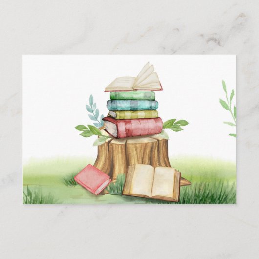 Winkelboek Nieuw Hoofdstuk Baby shower Een boek me Informatiekaartje (Achterkant)