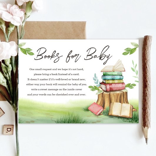 Winkelboek Nieuw Hoofdstuk Baby shower Een boek me Informatiekaartje