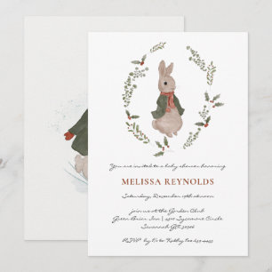 Winkelboek Uitnodiging tot Baby shower Winter Bu