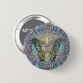 Winkelboom voor leven ronde button 5,7 cm (Voorkant /achterkant)