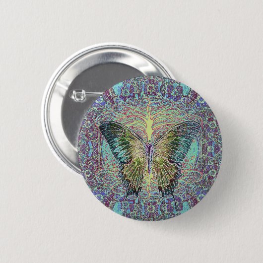 Winkelboom voor leven ronde button 5,7 cm (Voorkant /achterkant)