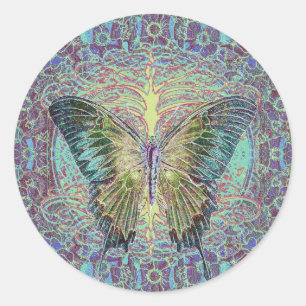 Winkelboom voor leven ronde sticker