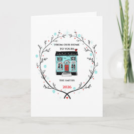 Winkelbriefpapier stijl Kerstgroetkaart Kaart