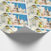  winkelcentra — Village Snow Cadeaupapier (Hoek)