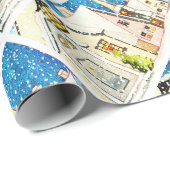  winkelcentra — Village Snow Cadeaupapier (Rol Hoek)