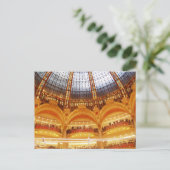 Winkelcentrum in Parijs Briefkaart (Staand voorkant)