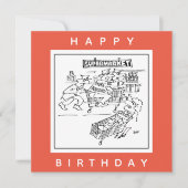 Winkeldetectoren bij een supermarktCartoon Kaart (Voorkant)