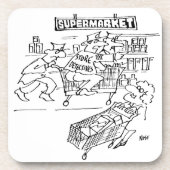 Winkeldetectoren in een supermarkt bier onderzetter (Voorkant)