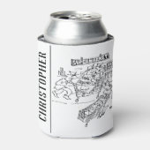 Winkeldetectoren in een supermarkt blikjeskoeler (Blikje Voorkant)