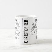 Winkeldetectoren in een supermarkt koffiemok (Center)