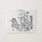 Winkeldetectoren in een supermarkt legpuzzel (Horizontaal)